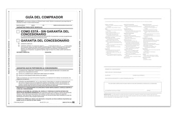 Buyers Guide - 1 Part - AS IS - Interior Spanish